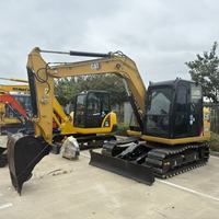 Mini-excavatrice CAT 308E2, machine de dragage de sable, excavatrice Caterpillar 308E2, excavatrice d'occasion pour la vente à usage agricole