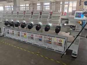 Machine à broder industrielle automatique à grande vitesse MYSEW <span class=keywords><strong>MFGS</strong></span> 1208, multi-têtes, 12 aiguilles, 8 têtes, informatisée - Product Image 3