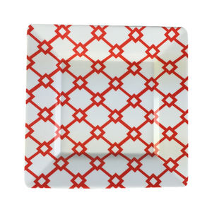 Plato de Melamina Cuadrado con Impresión Completa de Puntos Amarillos en <span class=keywords><strong>la</strong></span> Superficie, Venta al por Mayor - Product Image 2