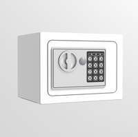 Caja Fuerte Electrónica Pequeña con Cerradura Digital Electrónica, Caja de Seguridad de Acero Laminado en Frío para Uso en el Hogar y la Oficina