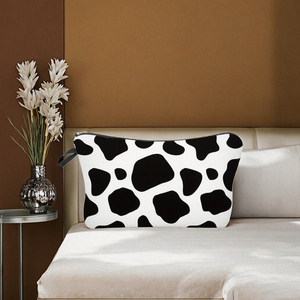 Wholesale Custom Eco-Friendly Polyester <b>Makeup</b> <b>for</b> Toiletry Cosmetic Bags Convenient <b>Storage</b> Cute Little Leopard Sublimation - Product Image 2