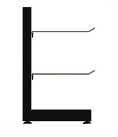 Présentoir mural perforé en métal thermolaqué personnalisable et support pour porte-clés avec logo sur mesure, installation facile, étagères de magasin