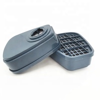 Masque respiratoire industriel en silicone pour produits chimiques, demi-masque de protection contre le gaz au chlore pour la pulvérisation agricole