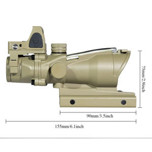 Lunette de chasse 5D Eratactical 4x32+rm avec <span class=keywords><strong>point</strong></span> rouge, réticule rouge et vert éclairé, gravé, parallaxe réglable, antichoc - Product Image 3