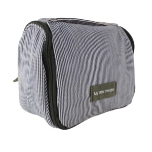 Trousse de <span class=keywords><strong>Maquillage</strong></span> en Coton <span class=keywords><strong>Teint</strong></span> Fil à Rayures Tendance, Sac de Voyage de Luxe Suspendu pour Articles de Toilette, Organisateur pour Femmes et Hommes, Trousse de Lavage pour Cadeau Promotionnel (GWP) - Product Image 4