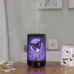 Diffuseur d'arômes Yuanchang Pumeng Butterfly 100 ml, humidificateur d'air de bureau en fer forgé ajouré, pour usage domestique et commercial - Product Image 5