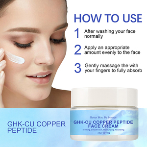Ventes chaudes Crème pour le visage au peptide de cuivre GHK-CU 100g Soins de la peau hydratants raffermissants lissants - Product Image 5
