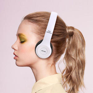 หูฟังไร้สาย P47 TWS รองรับฟังก์ชั่นการโทรสาย AUX และ TF <span class=keywords><strong>Card</strong></span> แฟชั่นหูฟังครอบหูไร้สาย - Product Image 4