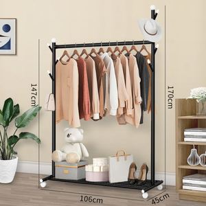 Coat Hanging <b>Stand</b> Clothes Rack for Clothing Store Clothes a Drying Rack - Product Image 2