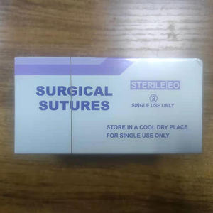 Sutures chirurgicales vétérinaires et esthétiques non résorbables en catgut chromique stérile 1/0 2/0 75cm - Product Image 6