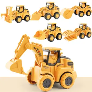 Diecast Vehicles Take Apart Truck Car Model Toys Construction Vehicles Excavator Toy Set For Boy