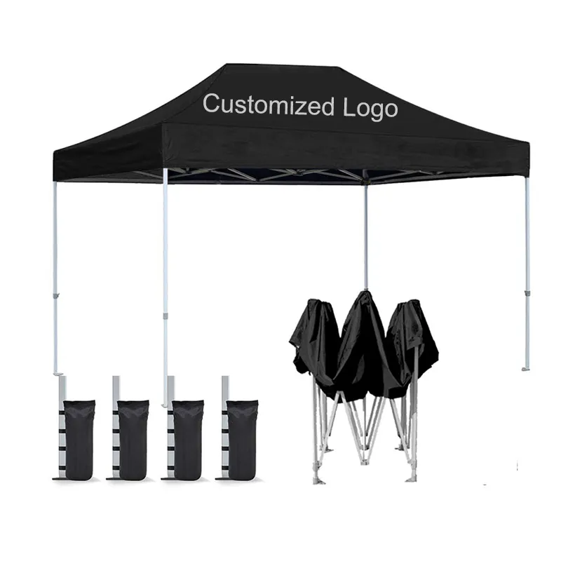 10 X 20 Ft Outdoor Pop-Up Canopy Gazebo Promotional Waterproof Foldable Trade Show Tent