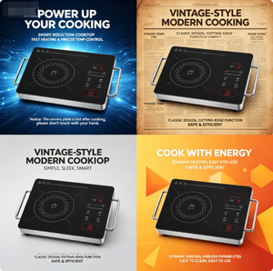 Cuisinière infrarouge tactile abordable 2200W, portable et compacte, idéale pour dortoirs, locations et petites cuisines - Product Image 5