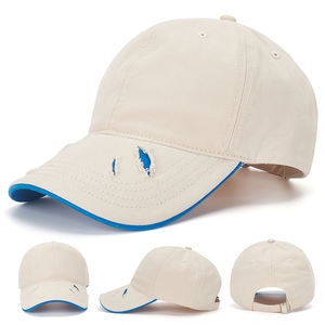Gorra de Béisbol Unisex de Algodón para Hombre y Mujer, Accesorio Deportivo Curvo con Ala Sándwich de 6 Paneles, Protección Solar Certificada BSCI, Novedad - Product Image 2