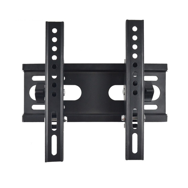 High Quality Adjustable Steel Black LCD TV Wall Mount with 200x200mm VESA 15kg Capacity Universal 14-32" Compatibility