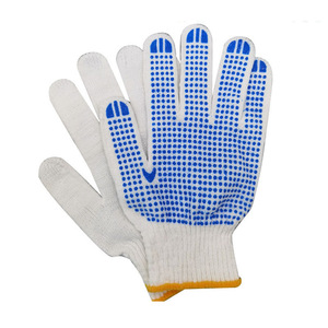 Gants de sécurité en coton, 10 aiguilles, texture micro-diamantée en relief, antidérapants, gants de travail polyvalents - Product Image 2