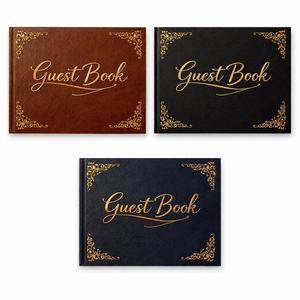 Custom Linen <strong>Wedding</strong> Guest Book Elegant <strong>Wedding</strong> Decor Personalized <strong>Guestbook</strong> for Bridal Showers and <strong>Weddings</strong> - Product Image 6