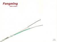 Fongming K-SS-SS Typ Ni-Cr/Ni-Si Thermoelementdraht & -Kabel mit Quarzgeflecht und Silikonharzbeschichtung für Heizanwendungen