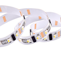 Lampu Strip LED Dekoratif RGBW DMX512 12V 72led Lebar 15mm PCB Putih Bebas Kedip IP20 untuk Stadion Olahraga Pencahayaan Luar Ruangan Modern