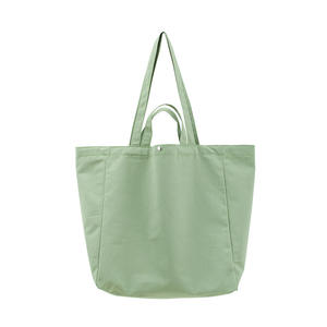 Vente en gros de sacs à provisions de voyage en toile vierge sac fourre-tout personnalisé à deux poignées sacs en toile de coton - Product Image 4