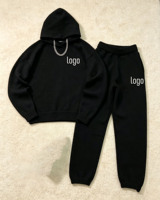 Ensemble sweat-shirt et pantalon tricoté ample pour homme, style rétro avec lettres, collection printemps/automne/hiver