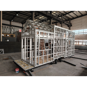 Alanber maisons modulaires extensibles maison préfabriquée structure légère en acier maison mobile maison de voyage petite maison sur roues - Product Image 5