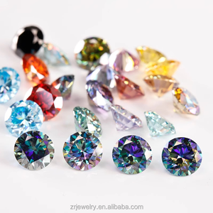 VVS1 Claridad <span class=keywords><strong>Moissanite</strong></span> Diamante Color champán Corte brillante redondo <span class=keywords><strong>DF</strong></span> <span class=keywords><strong>Moissanite</strong></span> suelto para la fabricación de joyas - Product Image 5