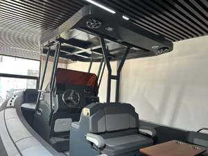 <span class=keywords><strong>Bateau</strong></span> semi-rigide Reachsea Hypalon RHIB pour 16 personnes, 28,2 pieds, console de luxe, OEM ODM, couleur grise, pour patrouille - Product Image 5