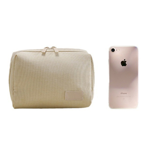 Eco-friendly Fashionable Travel Cosmetic <b>Storage</b> <b>Bag</b> <b>Large</b>-Capacity Portable <b>Zipper</b> Closure Case PU Renewable Clutch - Product Image 4