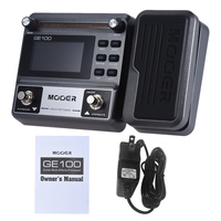 MOOER GE100 Pedal efek prosesor Multi efek gitar dengan perekaman Loop (180 detik) skala pengesetan ritme Tempo penyetelan
