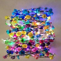 Serre-tête lumineux LED clignotant multicolore en forme de guirlande WJ0734 Yiwu Zhejiang, très vendu, pour touristes