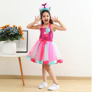 Vestito da Sirena per Bambine, Abito in Tulle da Principessa per Feste di Compleanno, Costume da Sirena per Halloween, Abbigliamento per Bambini - Product Image 4