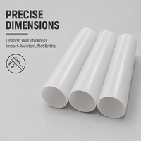 Tube diffuseur de lumière PC Nano, résistant aux traces de doigts, isolé, ignifuge, disponible sur mesure, adapté aux luminaires