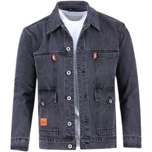 Veste de travail <span class=keywords><strong>en</strong></span> <span class=keywords><strong>jean</strong></span> respirante pour hommes, combinaison de protection pour les chantiers de construction et les travaux de soudage - Durable et résistante à l'abrasion - Product Image 4