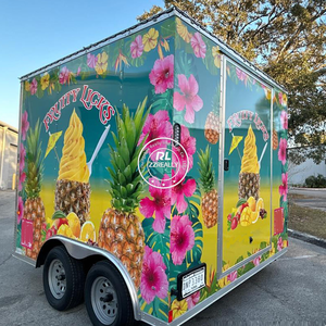2025 Fabricant de chariots alimentaires Philippines Camion mobile pour vendre des bonbons Fast Food Kebab Caravan - Product Image 5
