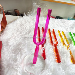 Chakra cuarzo cristal Tuning Fork terapia de sonido 20mm personalizado <span class=keywords><strong>Solfeggio</strong></span> sin peso <span class=keywords><strong>432</strong></span>/440Hz 99.99% sonido puro curación espiritual - Product Image 3