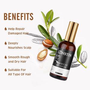 Lonstin Private Label Bio-Arganöl Seiden verdickung reparatur In marok kanis chem Arganöl für beschädigtes Frizz-Trocken haar - Product Image 5