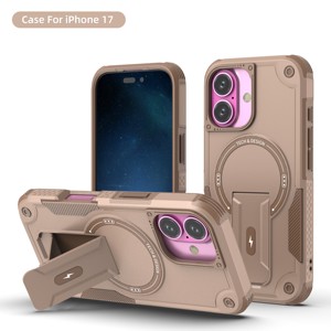 <span class=keywords><strong>Coque</strong></span> de téléphone ultra portable avec anneau magnétique et support à <span class=keywords><strong>induction</strong></span> pour <span class=keywords><strong>iPhone</strong></span> 17 – Vente chaude – Fabrication chinoise - Product Image 3