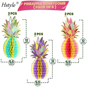 <span class=keywords><strong>Centre</strong></span> <span class=keywords><strong>de</strong></span> <span class=keywords><strong>table</strong></span> <span class=keywords><strong>ananas</strong></span> pour <span class=keywords><strong>table</strong></span>, 12 pouces, lot <span class=keywords><strong>de</strong></span> 6, décorations <span class=keywords><strong>de</strong></span> fête Luau, décorations <span class=keywords><strong>de</strong></span> fête tropicales, nid d'abeille <span class=keywords><strong>ananas</strong></span> HS1454 - Product Image 2