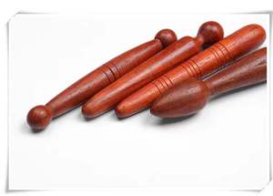 Akupunktur-Massagestab aus Holz, Runder Massagestab zur Muskelentspannung, Massagehilfe - Product Image 5