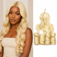Extension per Capelli in Fibra Sintetica di Alta Qualità con Etichetta Privata, Texture Morbida e Leggera, Capelli Singoli per Intrecciare