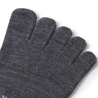 Vente en gros de chaussettes en laine mérinos thermiques tricotées de haute qualité pour le sport de plein air avec logo personnalisé à 5 orteils