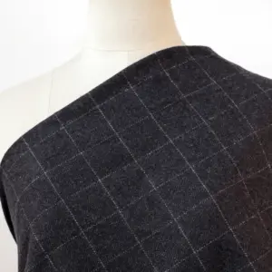 En Stock Prix Pas Cher Haute Qualité Livraison Rapide Vérifier Plaid Style 60 Laine 40 Polyester Mélange Tweed Tissu pour Manteau Costume