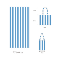 Lightweight Beach Towel and Bag Set Large Quick Dry Sand Free Towel With Zipper Beach Bag for Vacation Pool