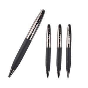 Promotional Premium VIP OEM <b>Roller</b> Leather Pen With Personalized Luxury Engraving Heavy <b>Metal</b> Barrel Body Twist Ballpoint Ball - Product Image 1