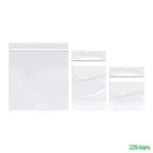 Sac en plastique PE à fermeture éclair refermable directe d'usine de Malaisie emballage transparent de qualité alimentaire auto-obturant étanche à l'humidité de taille personnalisée - Product Image 1