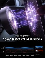 LISEN Neue Starke Magnetische Kabellose Ladehalterung fürs Auto 15W Schnellladung Handyhalter Lüftungsschlitz Magnetische Halterung für iPhone 17 16 Pro