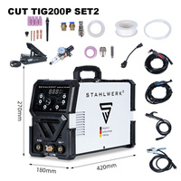 Alman Markası ACDC İnverter Pulslu MMA Plazma Kesim Kaynak Makinesi 110/220V Çok Fonksiyonlu LED Dijital STAHL WERK CUTTIG200P