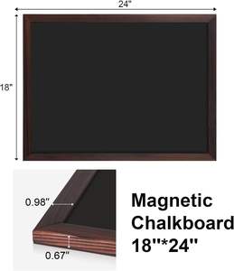 <span class=keywords><strong>Comix</strong></span> กระดานดำแม่เหล็ก18X24นิ้วกระดานดำกรอบไม้สำหรับเด็กกระดานชอล์กแขวนสำหรับบ้านห้องครัวร้านอาหารผู้ชาย - Product Image 3