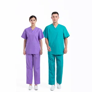 Uniformes de hospital reutilizables, uniforme de enfermera para médicos y enfermeras